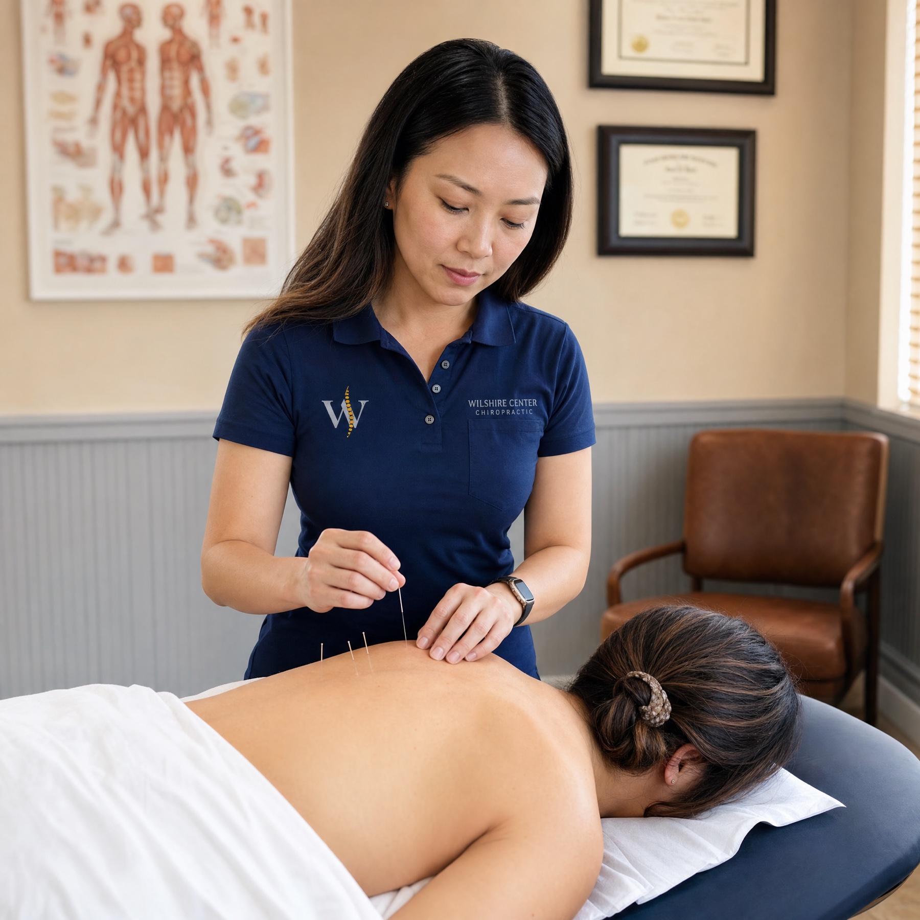 Acupuncture treatment session