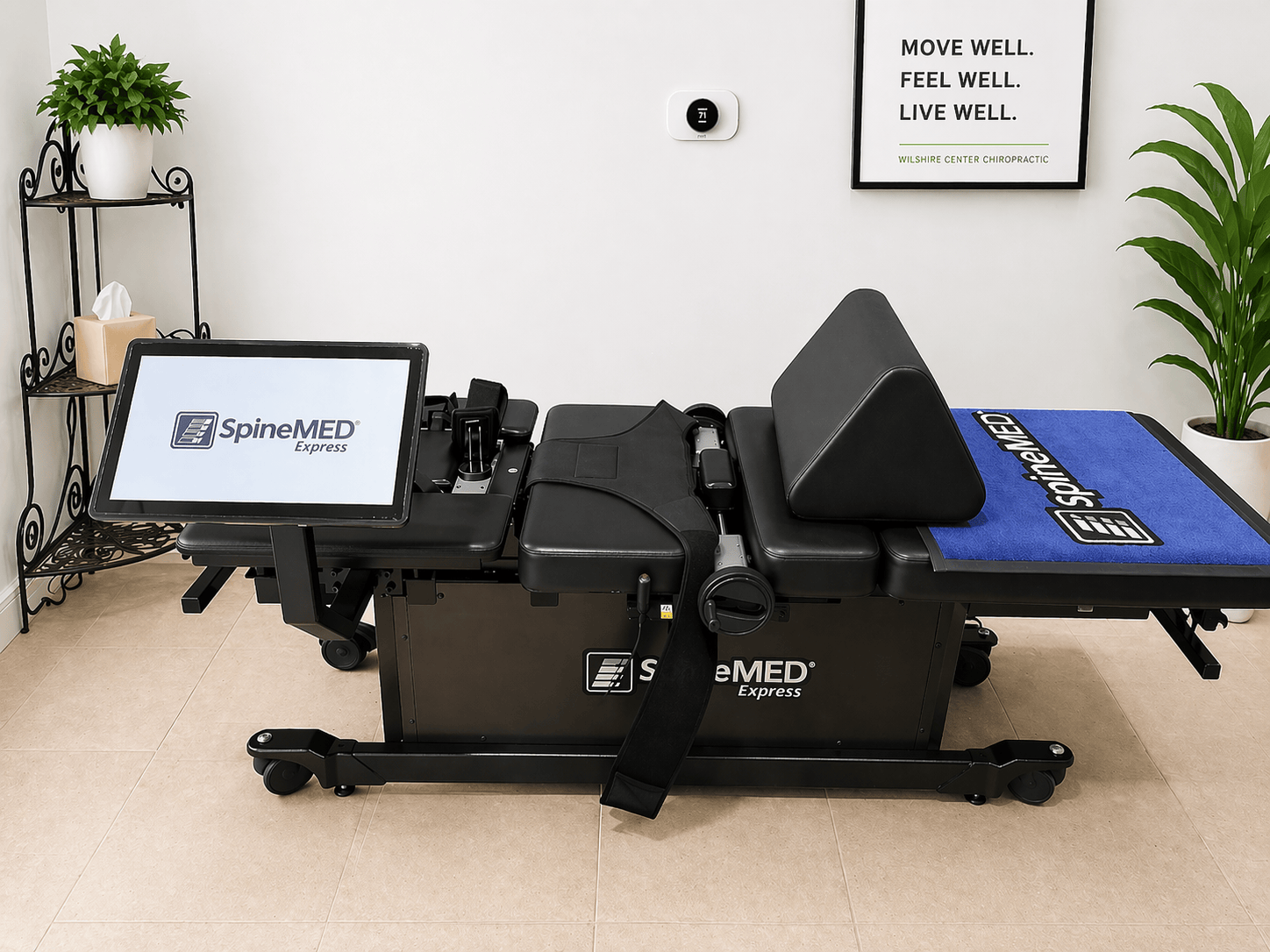 SpineMED Express decompression machine at Wilshire Center Chiropractic