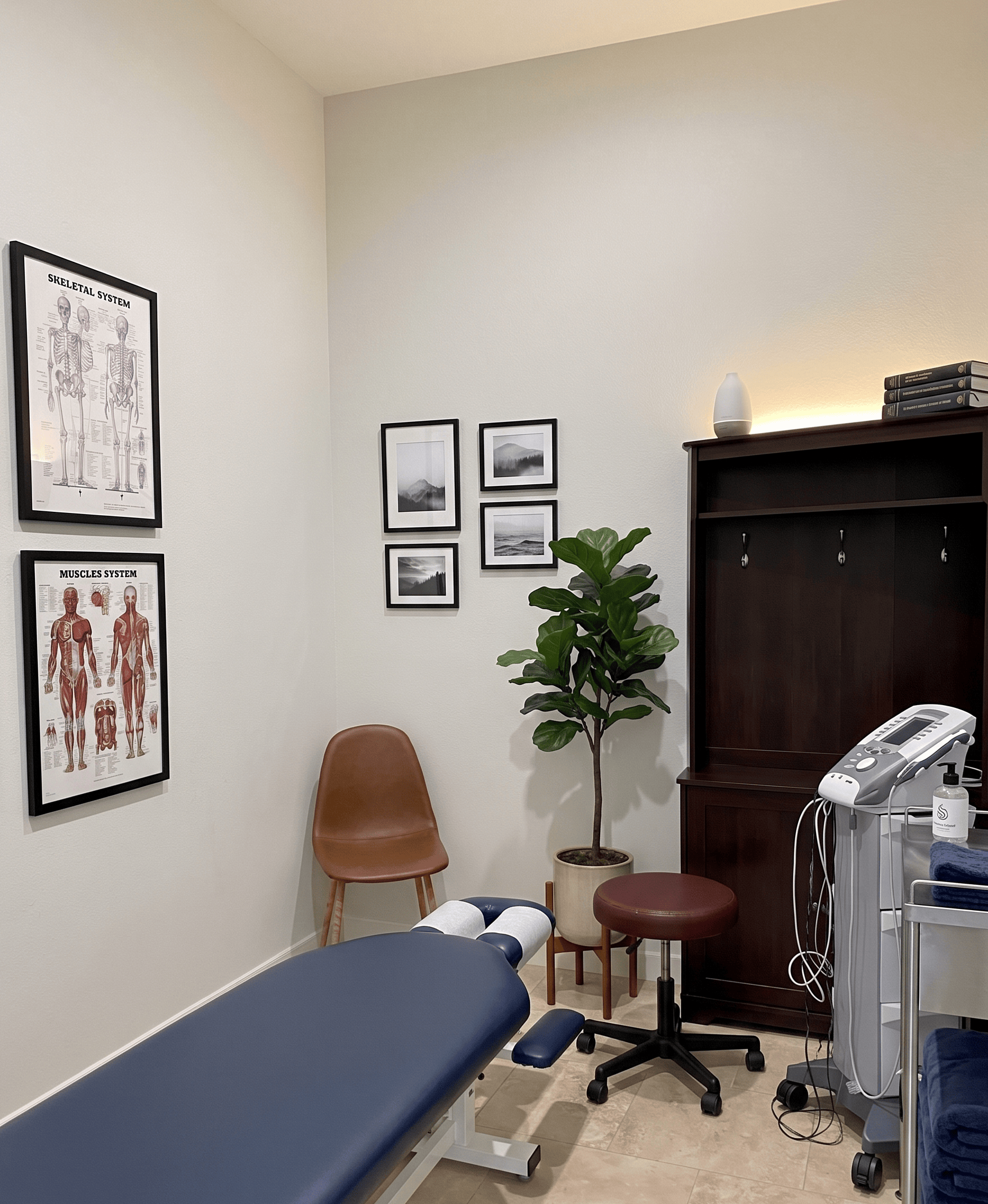 Wilshire Center Chiropractic treatment room in Los Angeles