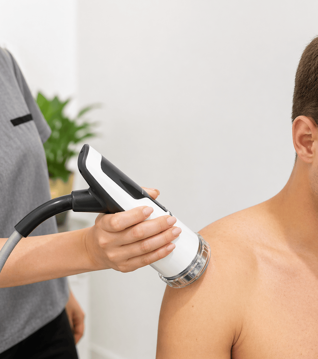 Focused shockwave therapy at Wilshire Center Chiropractic treatment