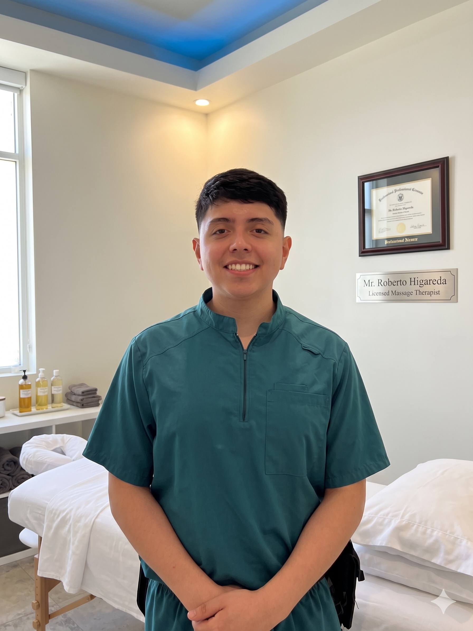 Roberto Higareda, Licensed Massage Therapist